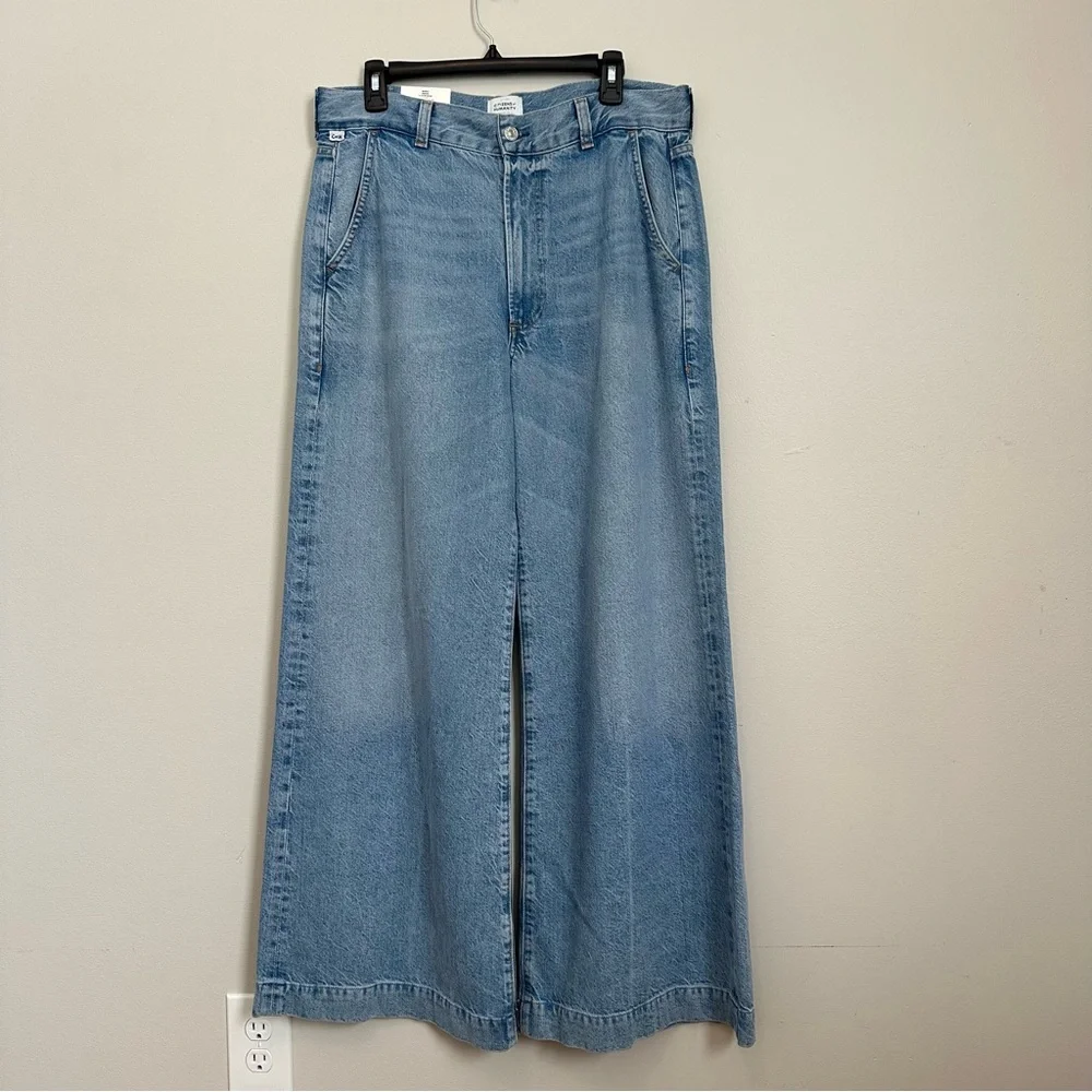 Citizens of Humanity Beverly Jeans Size 30 Wide Leg Denim High Rise NWT - Picture 3 of 15